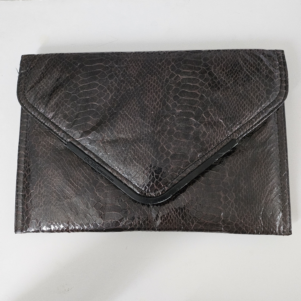 BCBGeneration Faux snakeskin Envelope Clutch